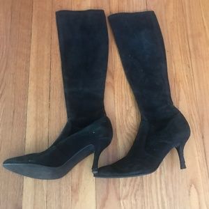 Stuart Weitzman Black High Heeled Knee Boots